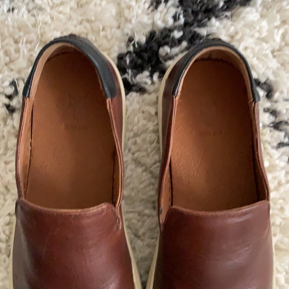 NWOT Frye leather slip on sneakers - Picture 4 of 13